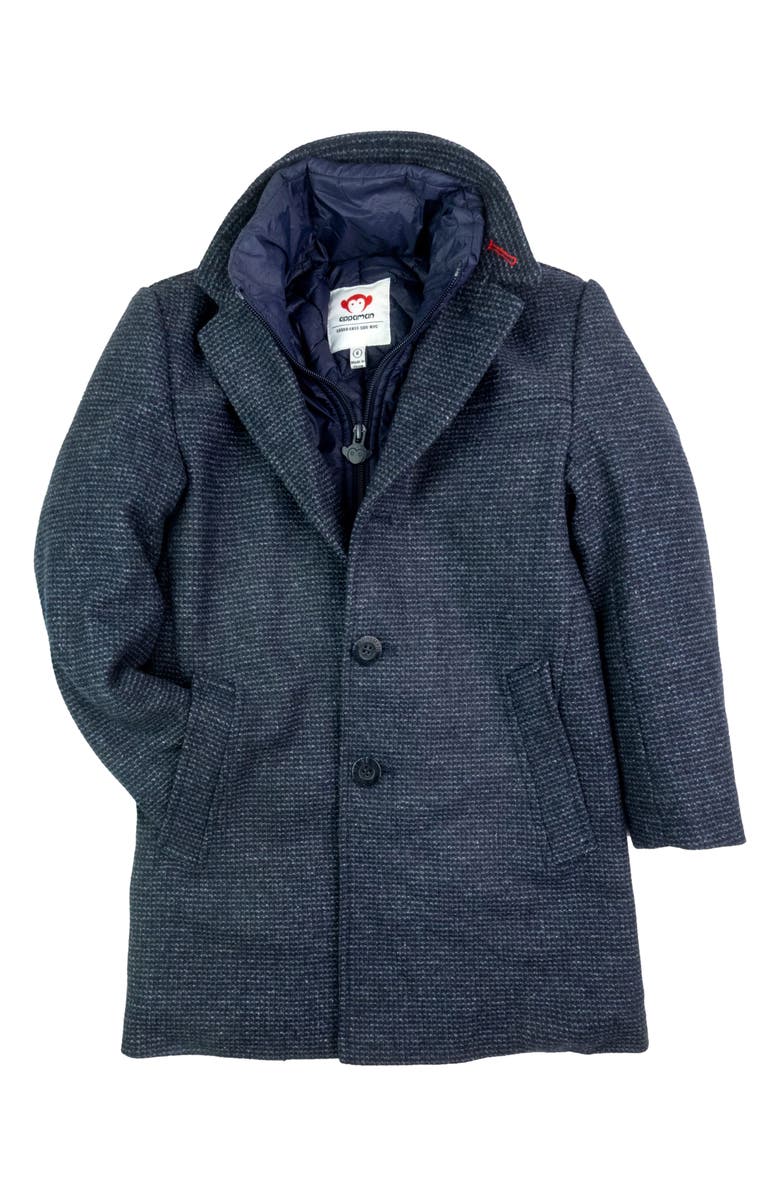 Appaman Kids' City Insulated Wool Blend Overcoat, Main, color, 
