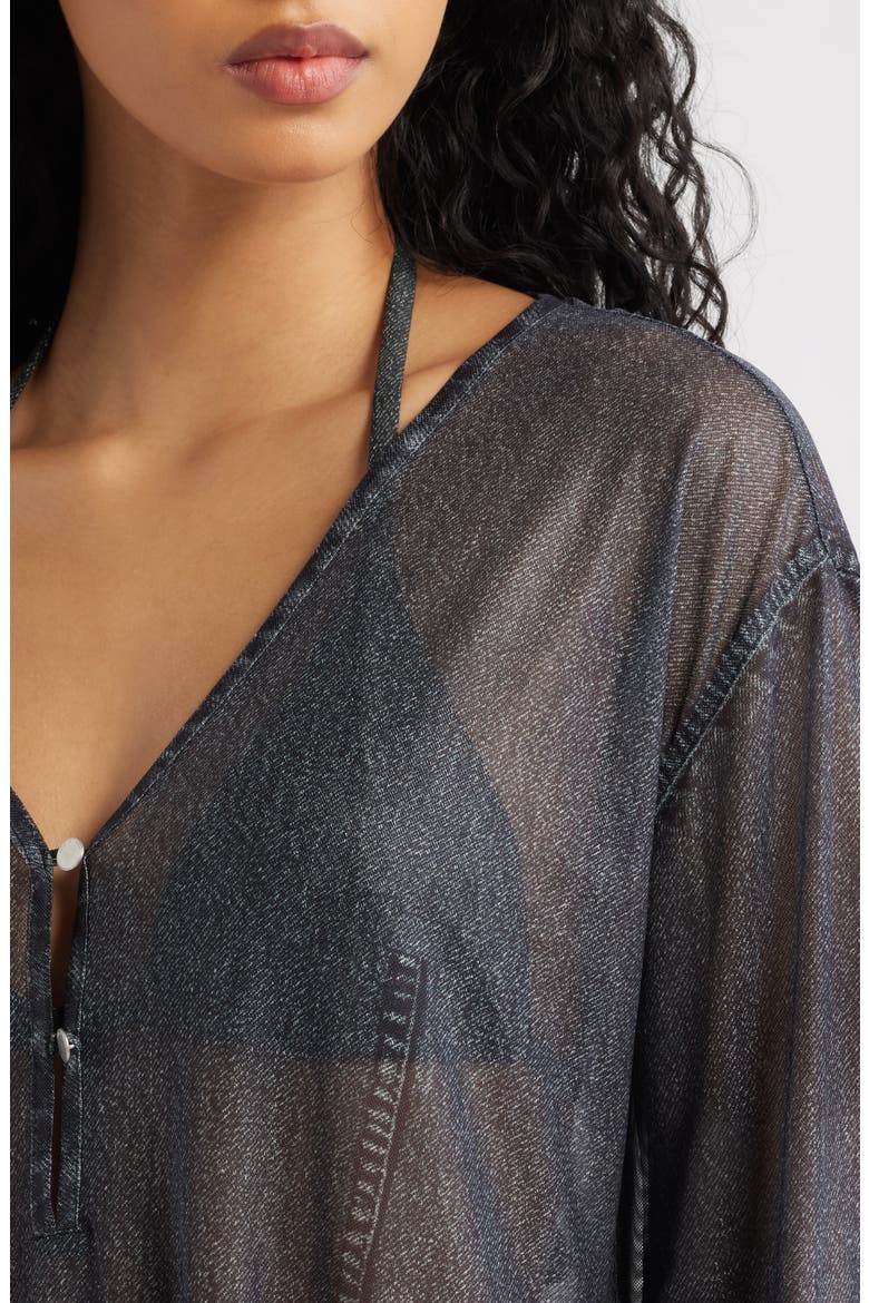 rb Miramar Mesh Cover-Up Dress, Alternate, color, WSHBK