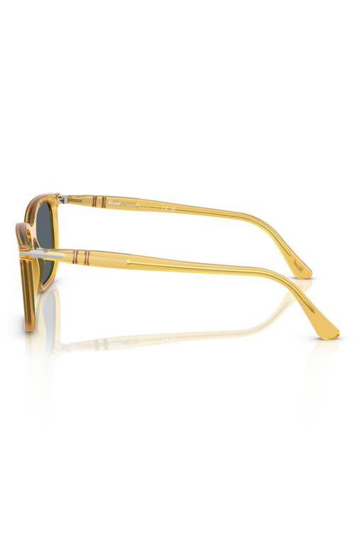 Persol 53mm Rectangular Sunglasses In Blue White