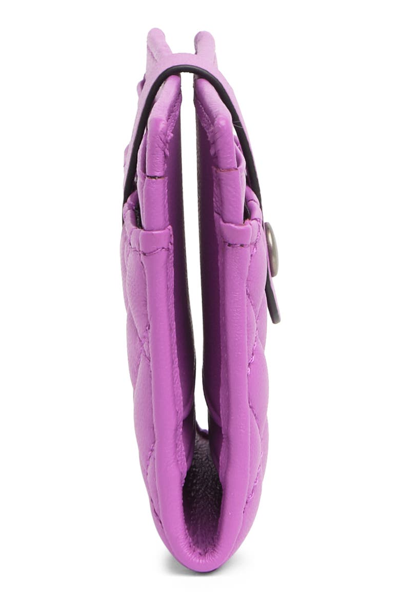 Leather Cardholder, Alternate, color, PURPLE