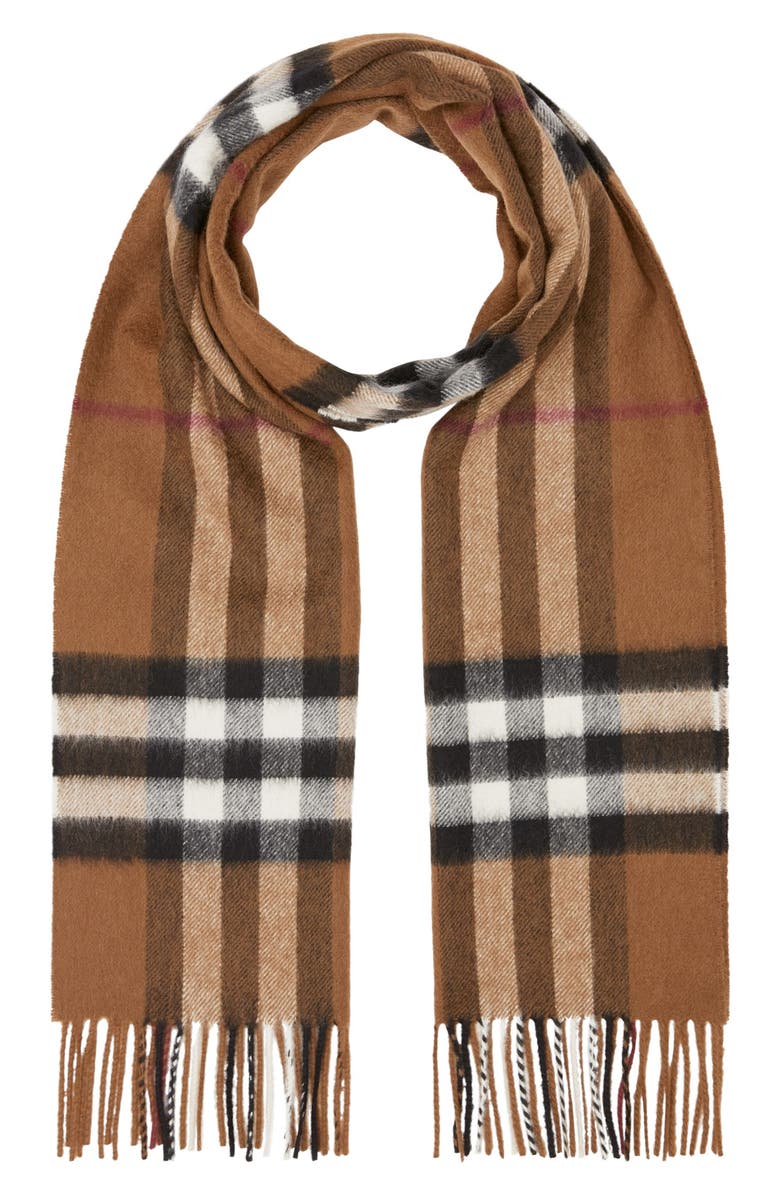 Burberry Classic Check Cashmere Scarf, Main, color,