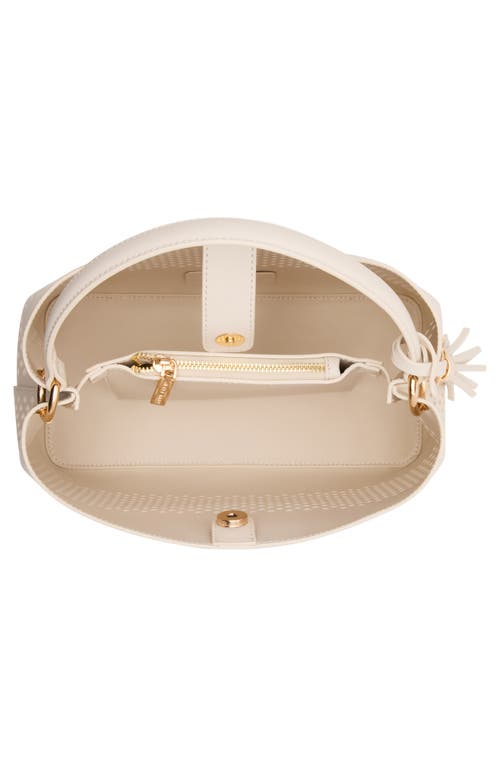 ANNE KLEIN ANNE KLEIN PERFORATED SATCHEL 