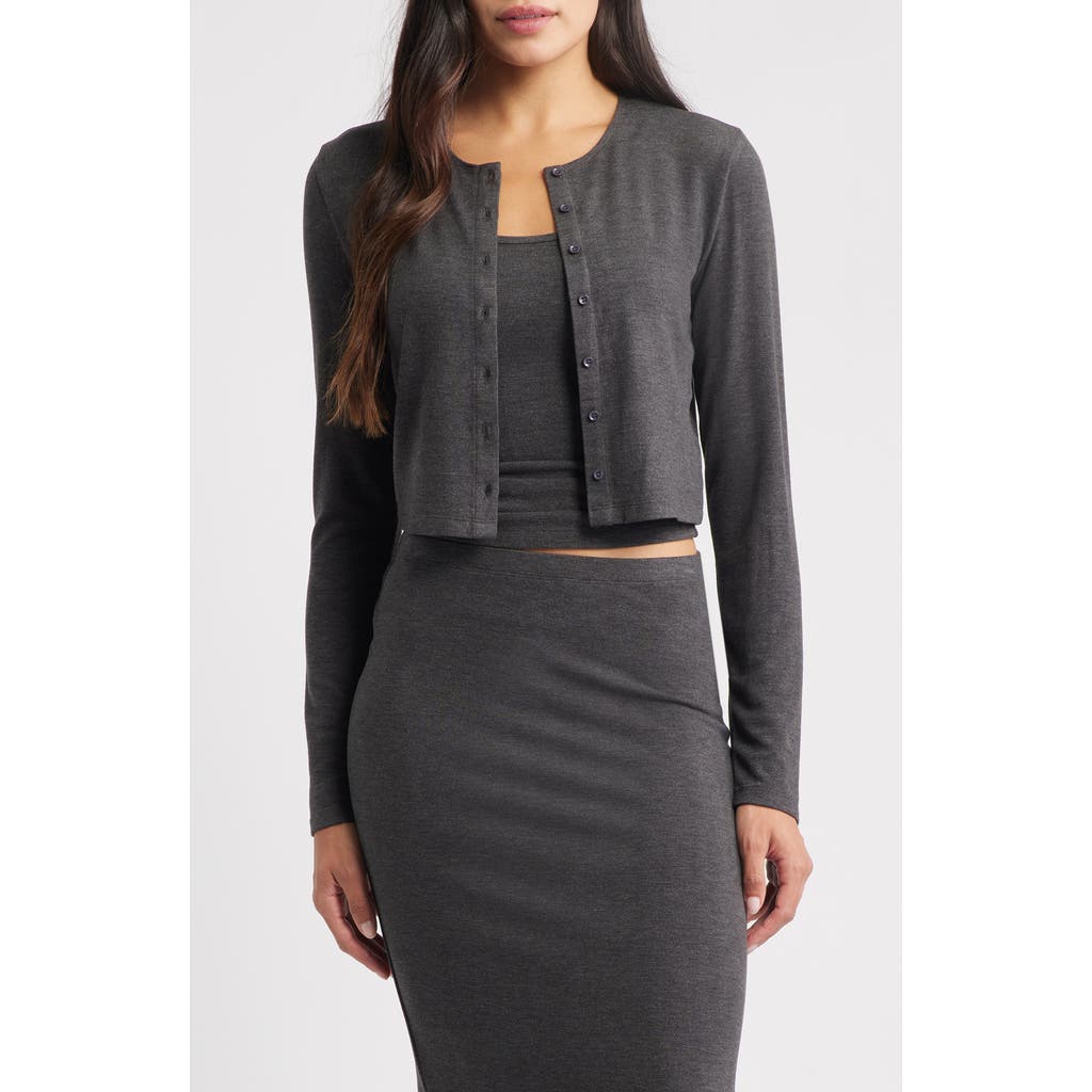 ARTLESS FOREVER Eloise Crop Cardigan in Charcoal  product