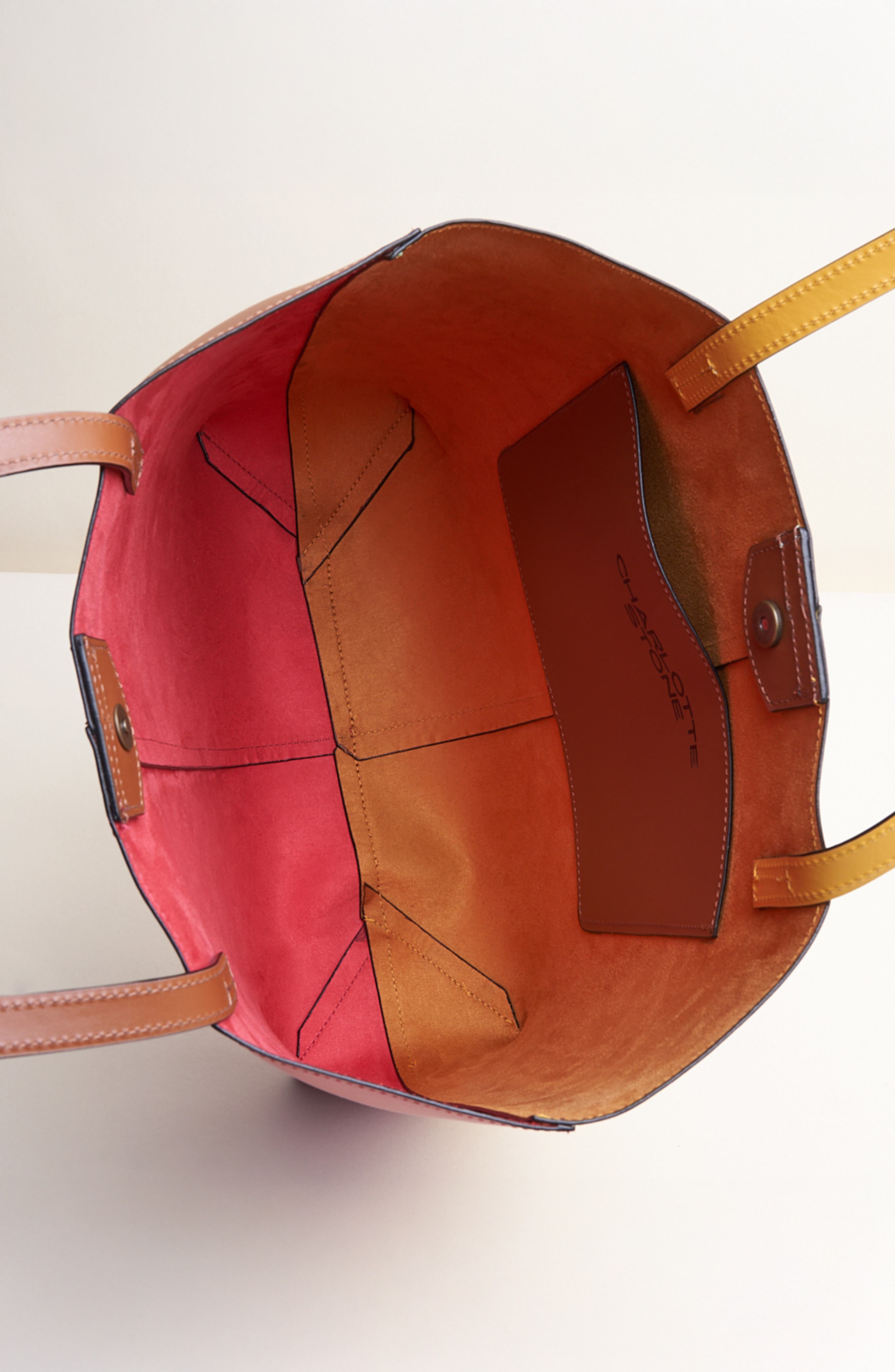 Charlotte Stone Perry Multicolored Leather Tote, Alternate, color, Nassau