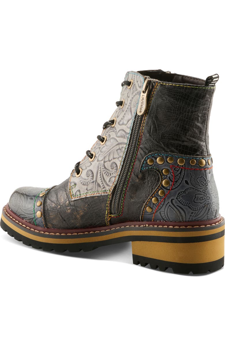 L'Artiste by Spring Step Roselia Lace-Up Boot, Alternate, color, Slate Multi