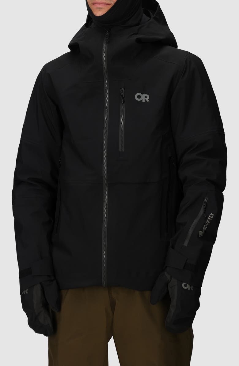 Outdoor Research Hemispheres Team Gore-Tex<sup>®</sup> Waterproof Jacket, Main, color, Black