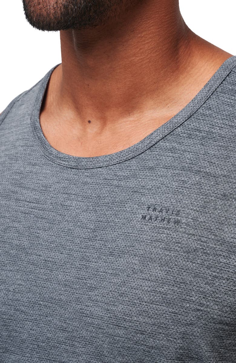 TravisMathew Heater Pro Tank Top, Alternate, color, Heather Grey