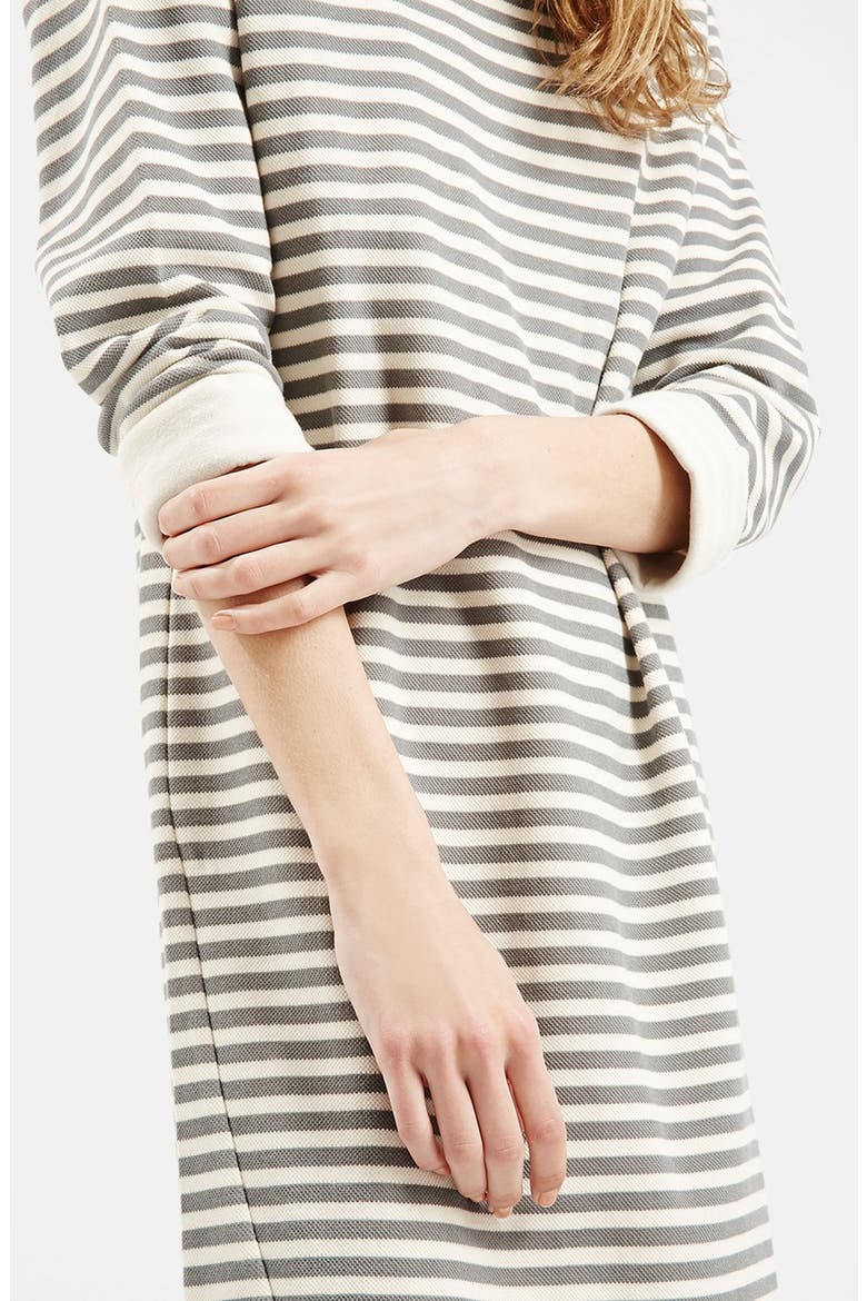 Stripe Sweater Dress, Alternate, color, BLACK MULTI