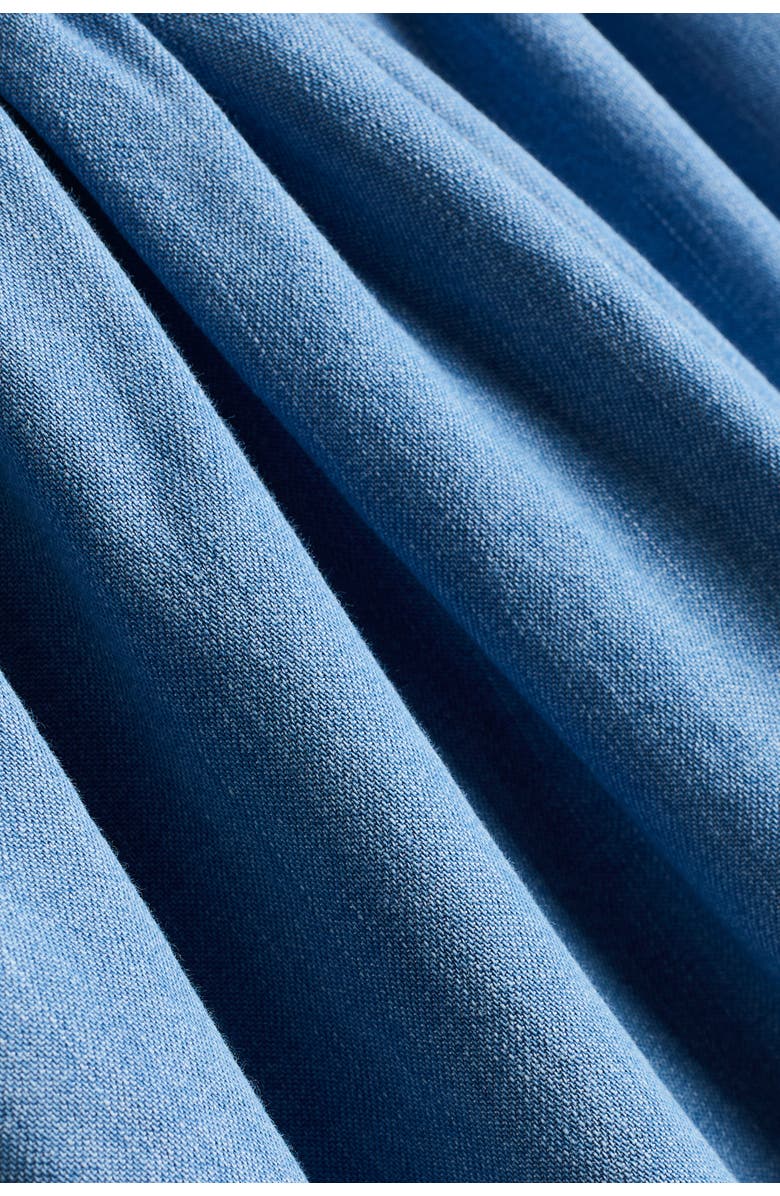 H&M Bow-detail Denim Dress, Alternate, color, Denim Blue