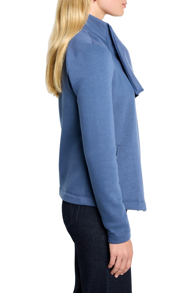 NIC+ZOE Lounge Around Moto Jacket, Alternate, color, Ocean