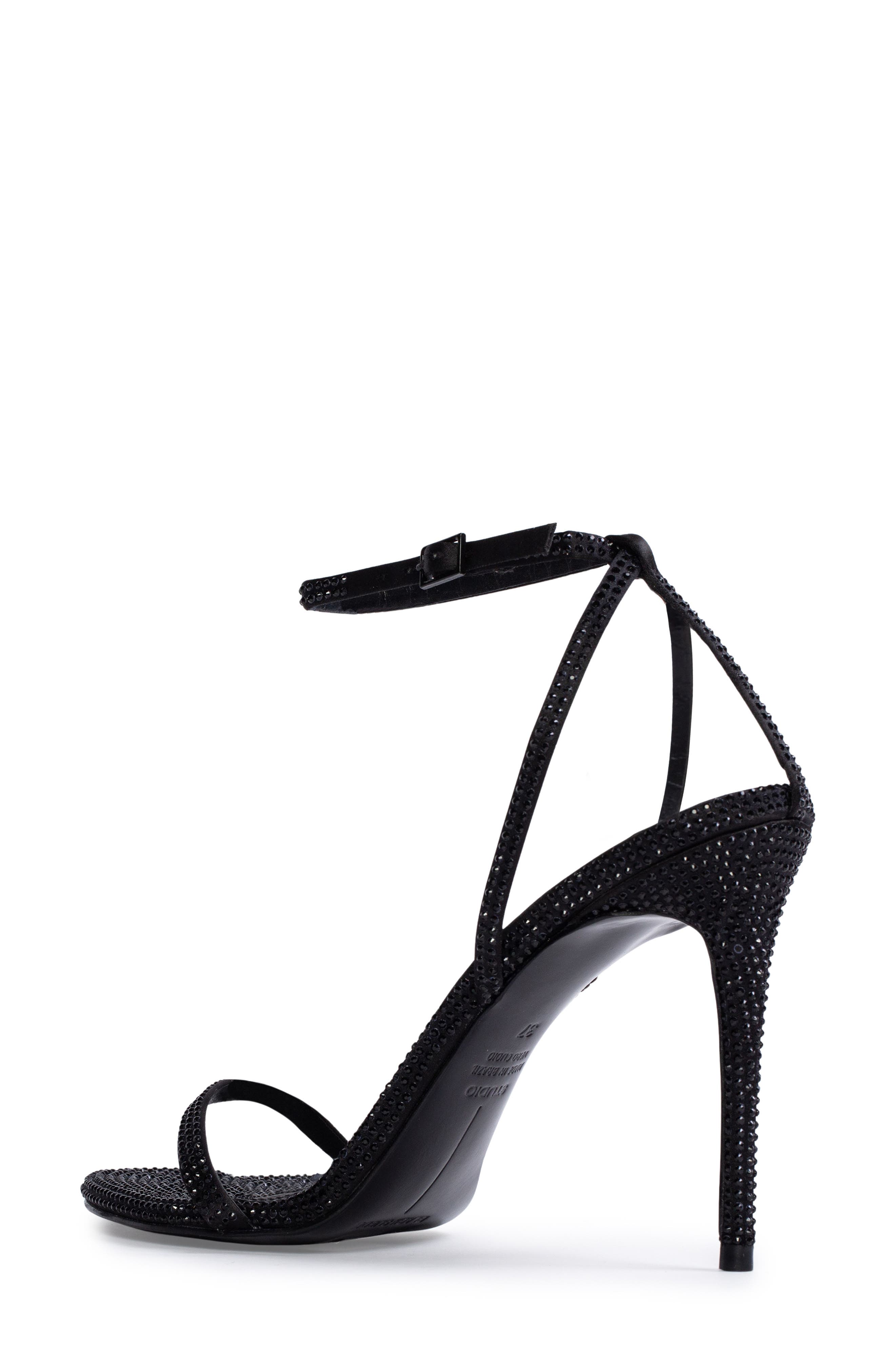 BLACK SUEDE STUDIO Everly Ankle Strap Sandal, Alternate, color, 