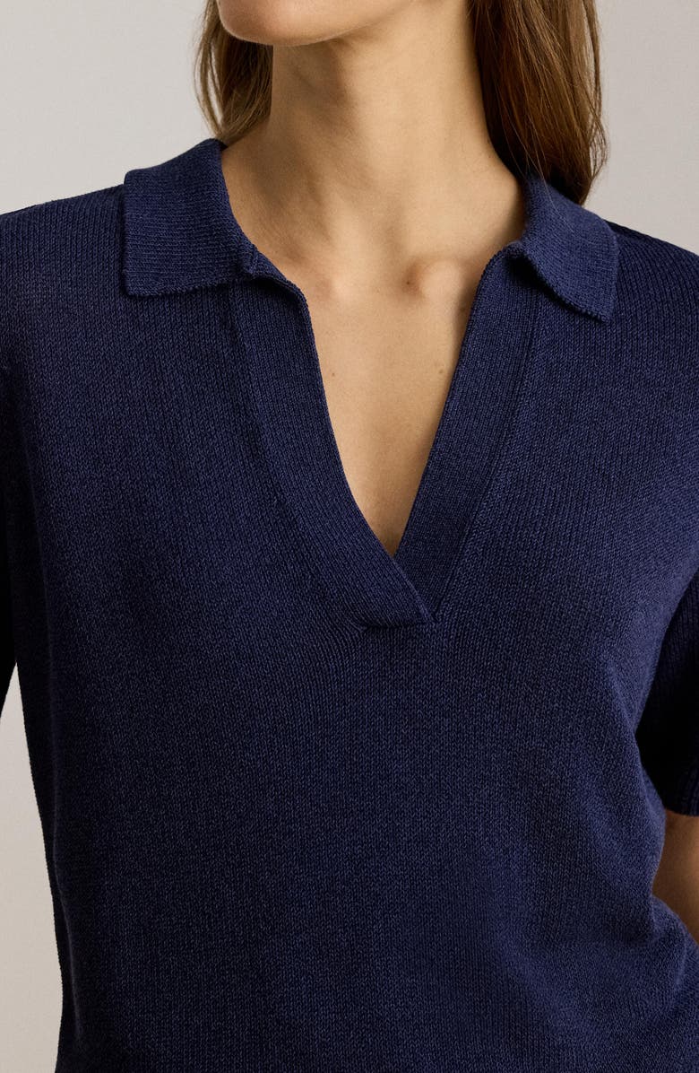 Lauren Ralph Lauren Radnor Polo Sweater, Alternate, color, Refined Navy Blue