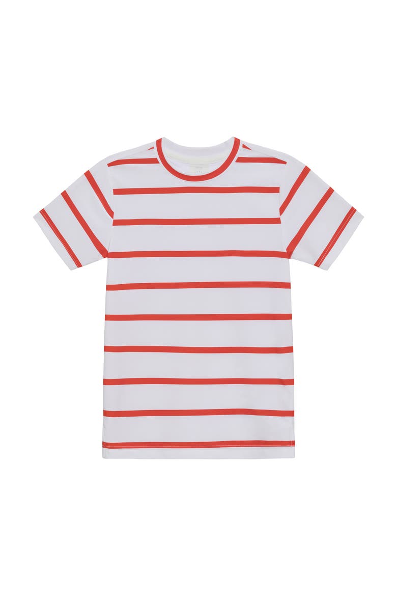 Boys Practice Tee, Main, color, Red Stripe