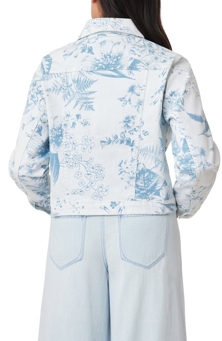 Kensie Forever Denim Jacket, Alternate, color, Tropical Toille