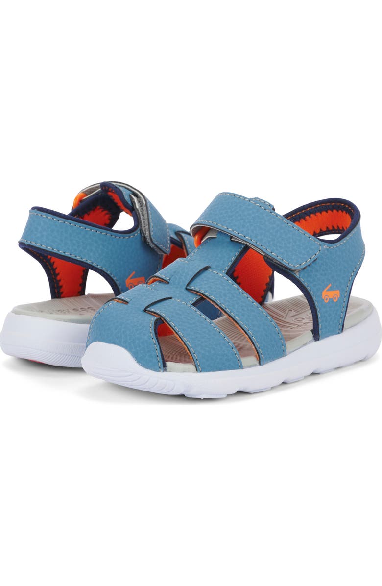 See Kai Run Kids' Cyrus IV Flexirun Fisherman Sandal, Alternate, color, Steel Blue