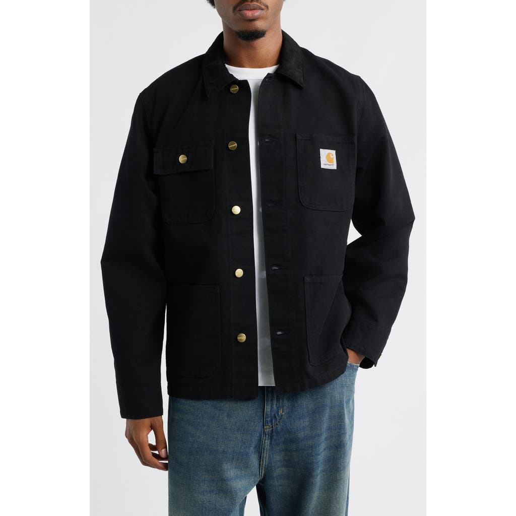 Carhartt Work In Progress Michigan Canvas Coat In Blue