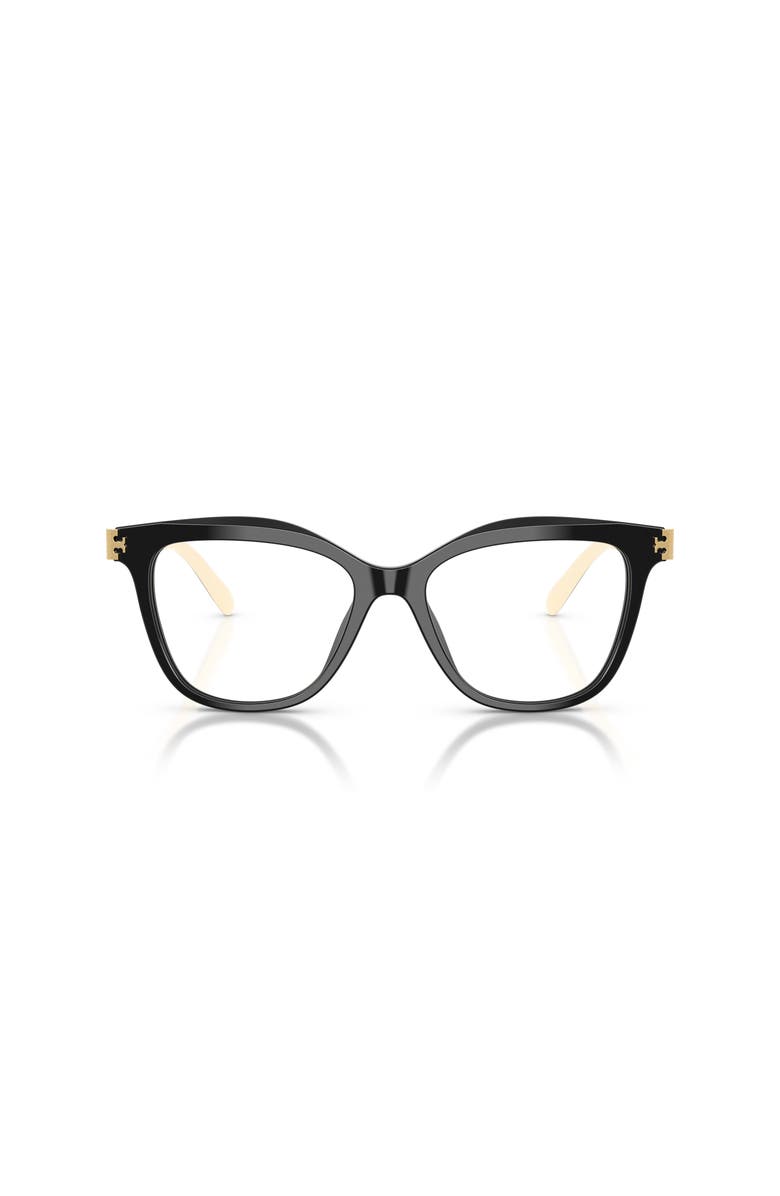 Tory Burch 54mm Cat Eye optical glasses, Alternate, color, Black