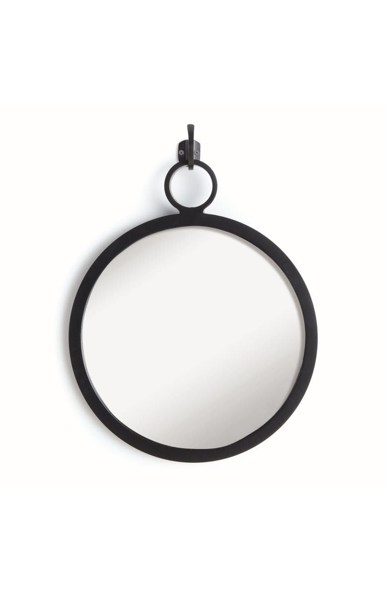 Napa Home & Garden Eliana Black Framed Round Decorative Wall Mirror, Main, color, Black