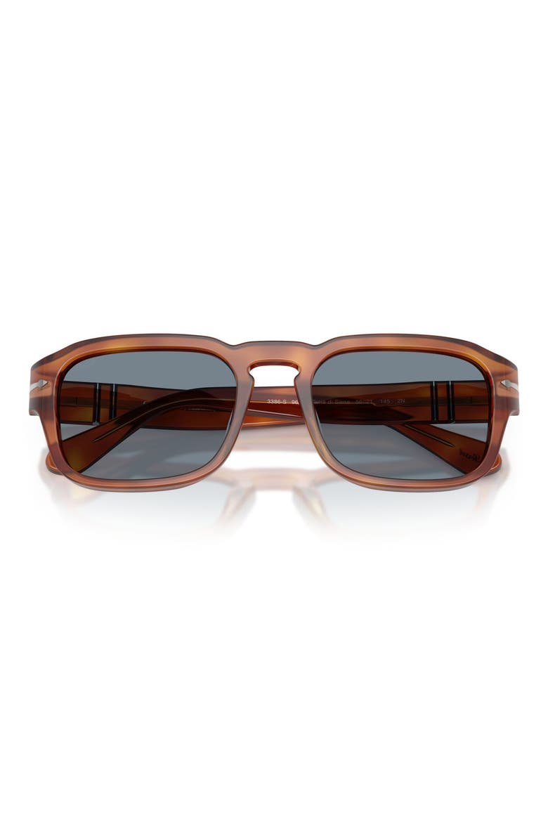 56mm Pillow Sunglasses, Alternate, color, TERRA DI SIENA / LIGHT BLUE