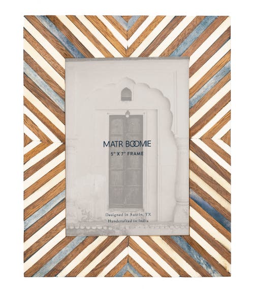 Matr Boomie Banka Mundi Brown & White Picture Frame In Brown/white