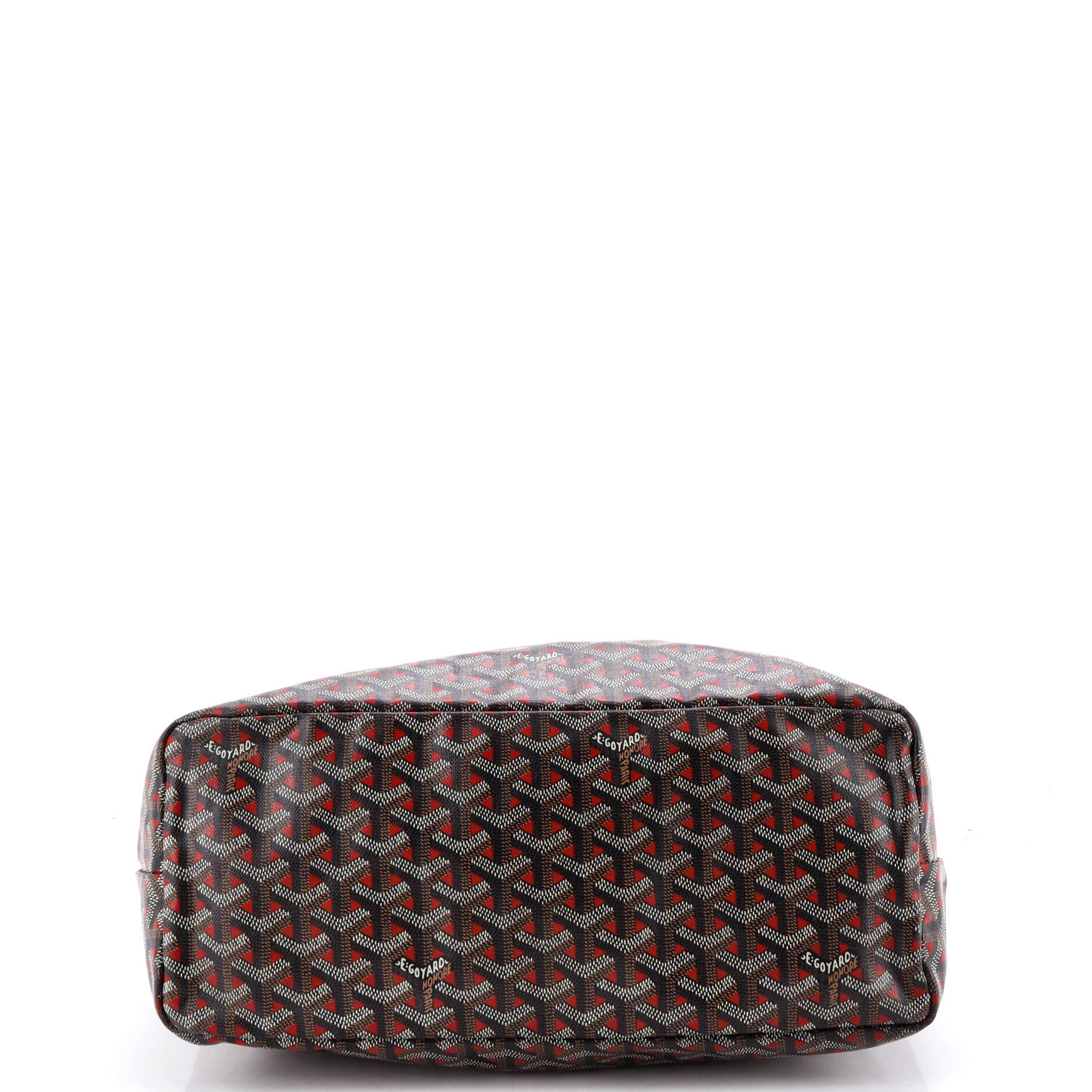 Pre-Owned Goyard Saint Louis Tote Claire Voie Coated Canvas PM, Alternate, color, Red