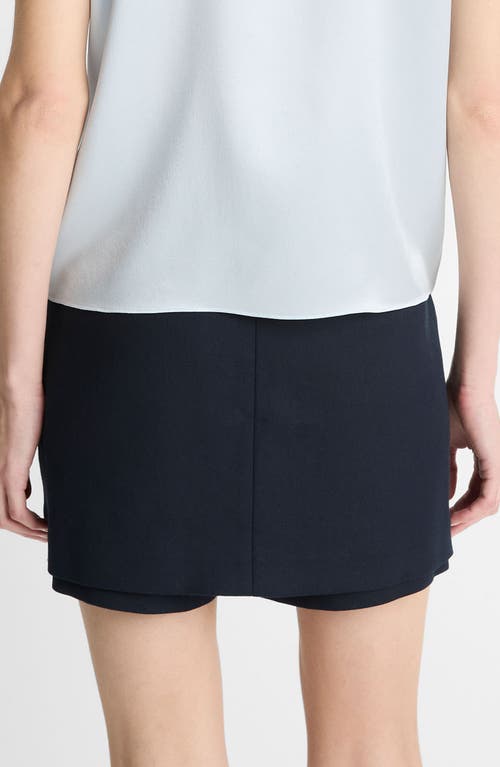 Vince Tailored Italian Cotton Skort In Coastal Blue In Coastal