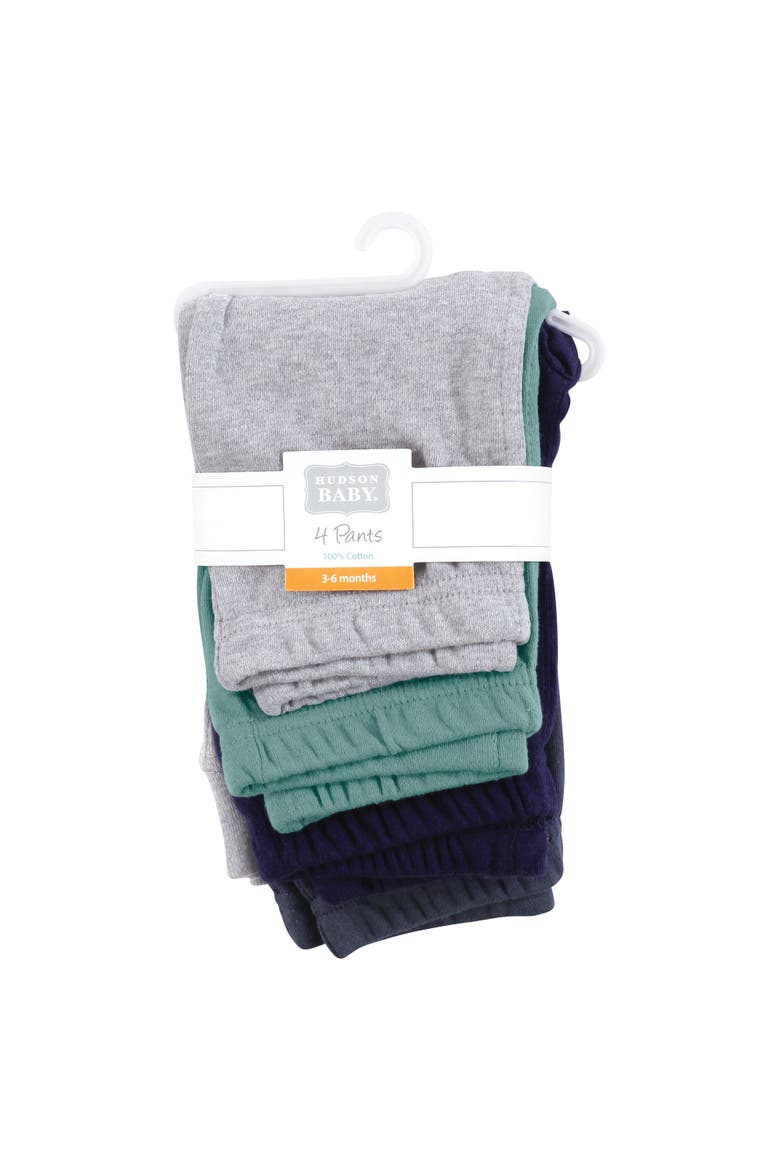 Cotton Legwear for Every Body, Alternate, color, Charcoal Teal Blue