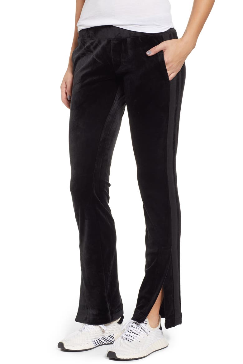 Side Stripe Track Pants, Main, color, BLACK