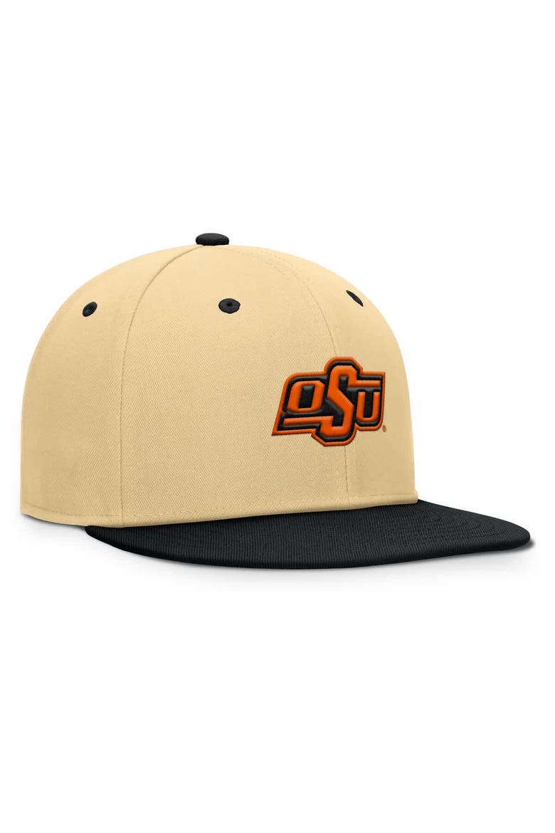 Men's Fanatics Khaki/Black Oklahoma State Cowboys Balance Fitted Hat, Alternate, color, Khaki