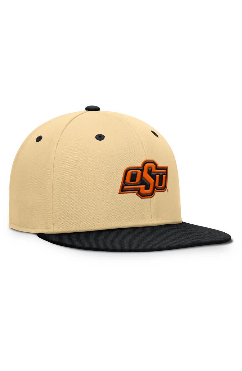 FANATICS Men's Fanatics Khaki/Black Oklahoma State Cowboys Balance Fitted Hat, Alternate, color, Khaki