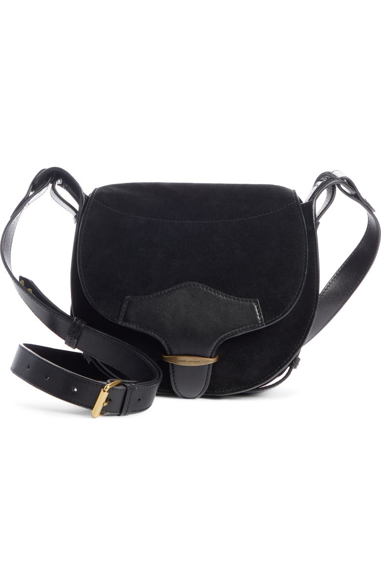Isabel Marant Botsy Leather Shoulder Bag, Main, color,