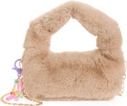Piper & Jax Kids' Faux Fur Plush Bag with Charm