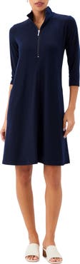 Karen Kane Half Zip Travel Jersey Dress