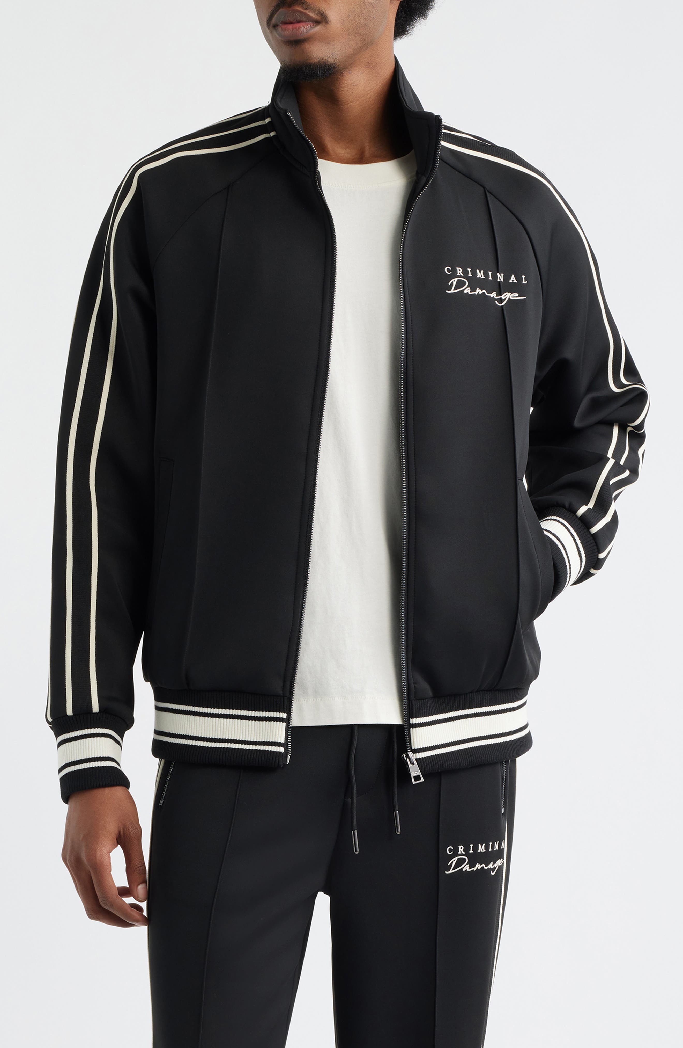 selected BLACK/ ECRU