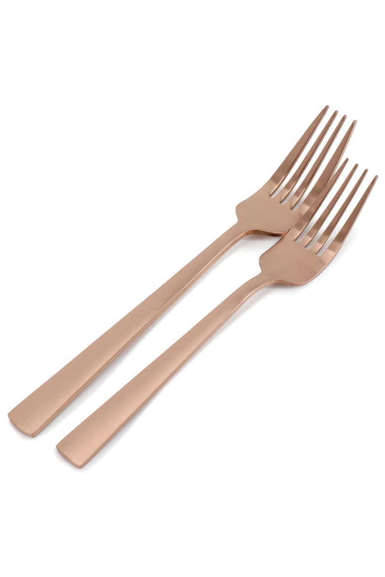 Earlston 20 Piece Stainless Steel Flatware Set, Alternate, color, Metallic Rust/Copper