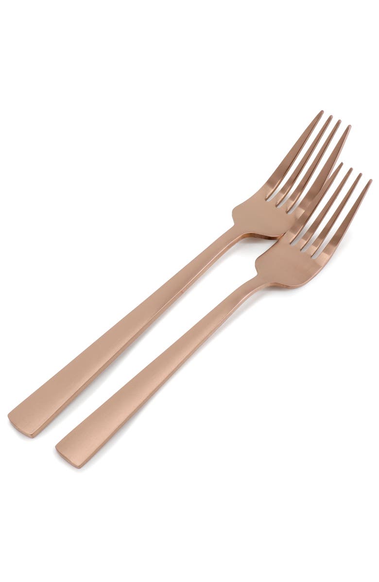 Gibson Elite Earlston 20 Piece Stainless Steel Flatware Set, Alternate, color, Metallic Rust/Copper