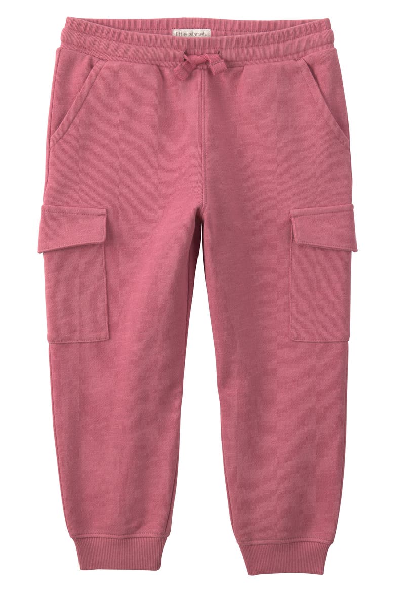 Kids' French Terry Cargo Joggers, Main, color, PINK