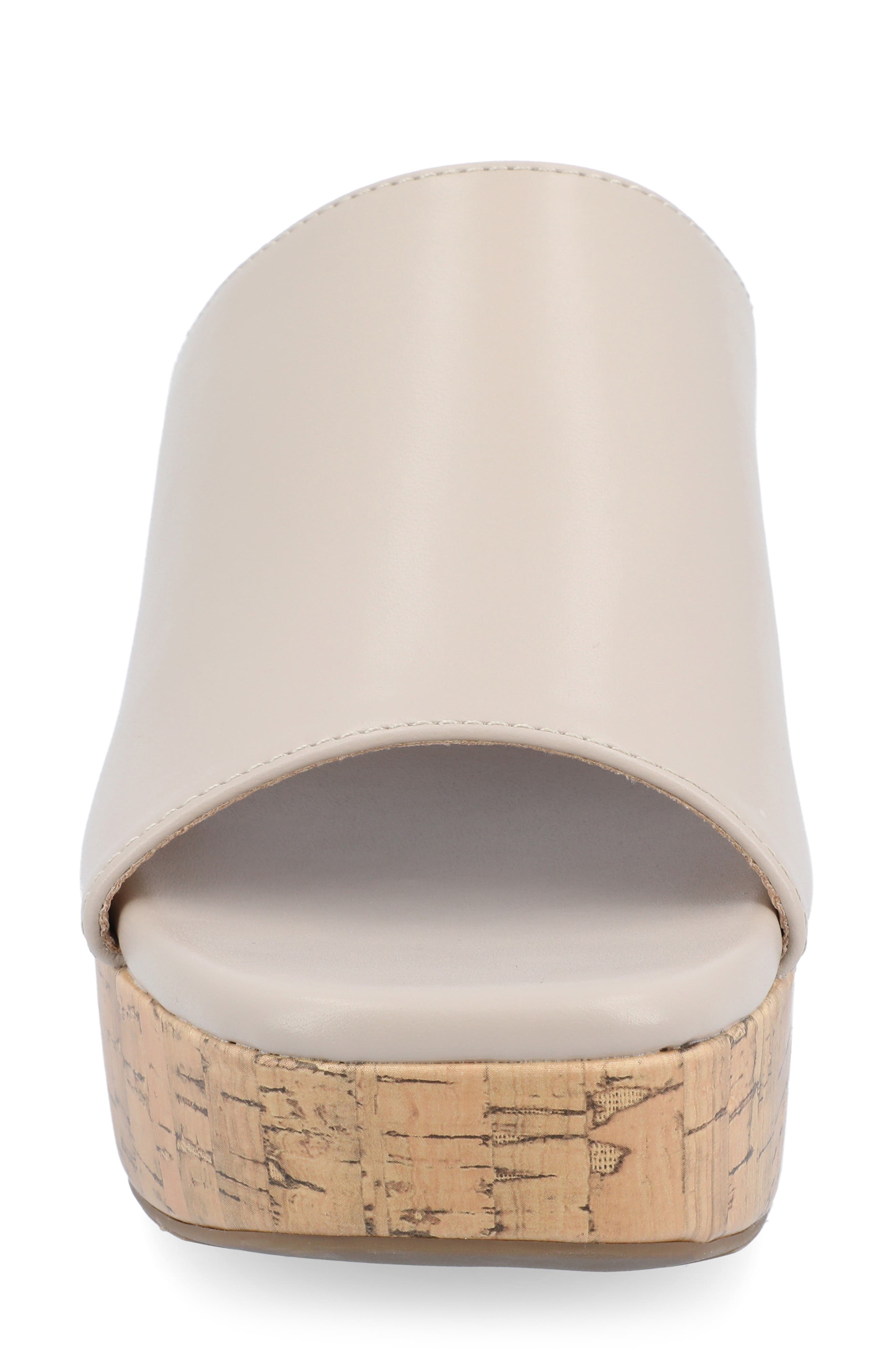 Journee Collection Astter Platform Sandal, Alternate, color, Grey