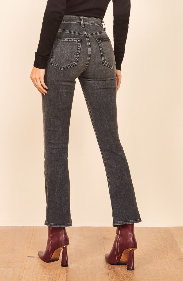 Reformation Jessie High Waist Crop Bootcut Jeans, Alternate, color, 