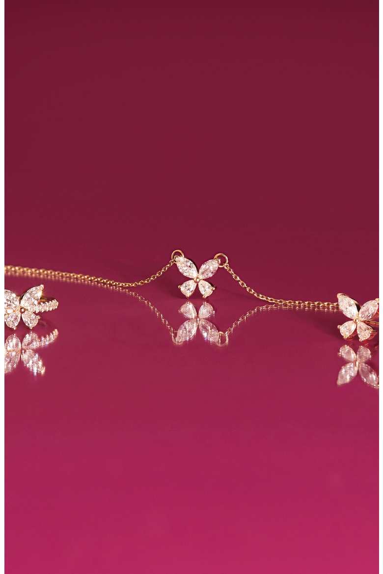 Lab Grown Sapphire Butterfly Earrings, Alternate, color, Yellow Gold Vermeil