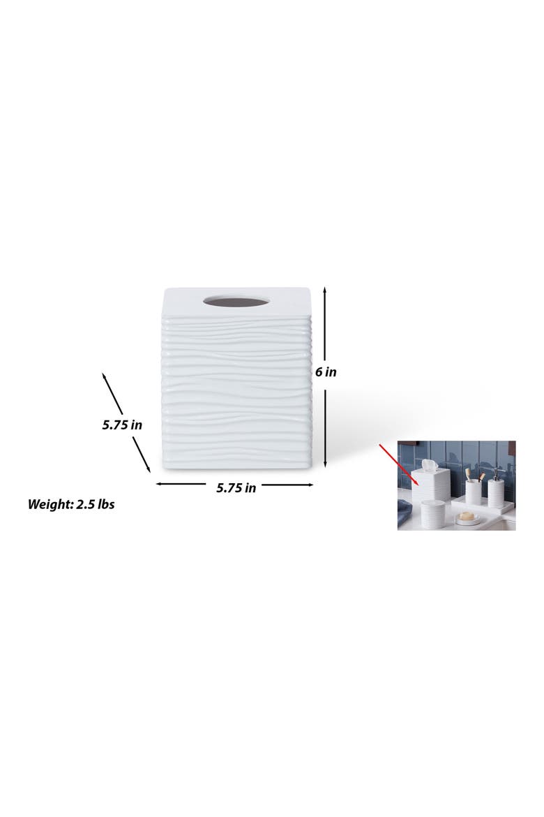 By The Sea 7-Piece Bath Accessory Set, Alternate, color, WHITE