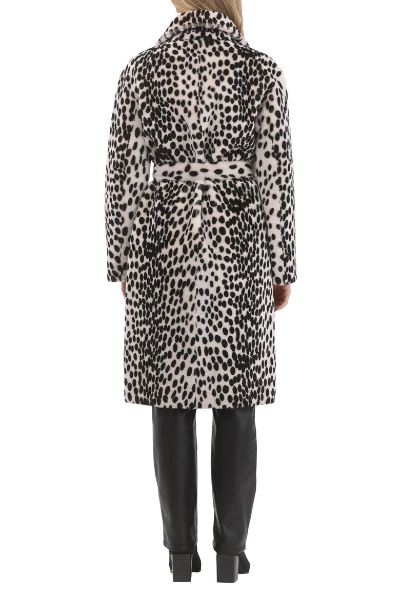 GORSKI Genuine Shearling Short Coat, Reversible, Alternate, color, Beige/Black Spotted/Gold