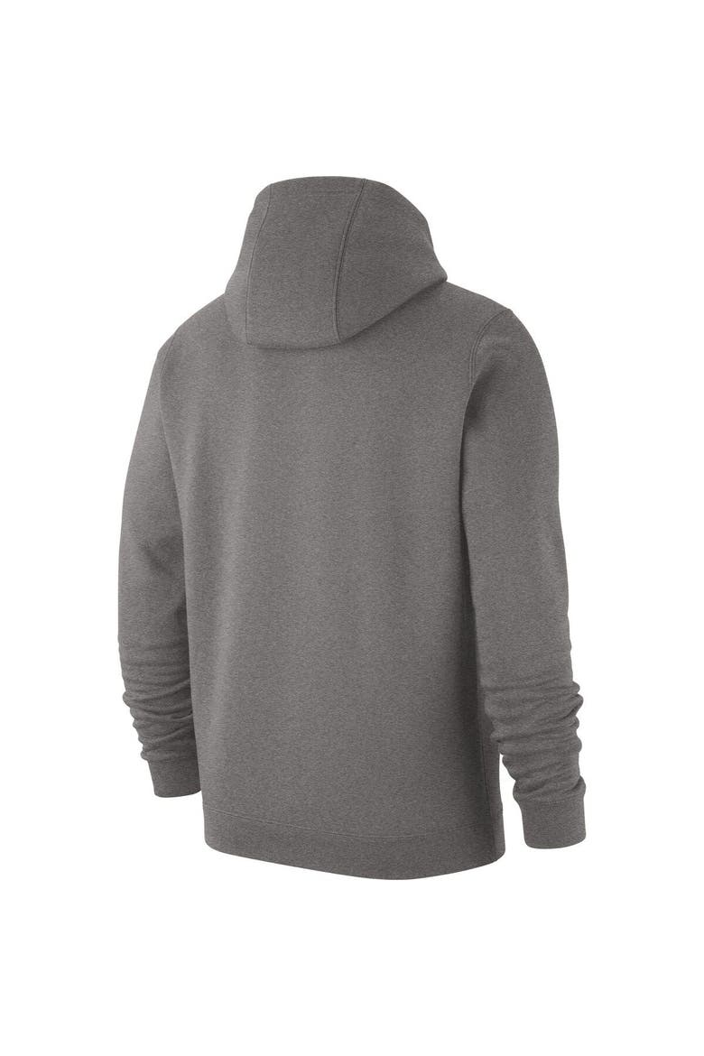 Men's Nike Heathered Gray Iowa Hawkeyes Football Club Pullover Hoodie, Alternate, color, Heather Gray