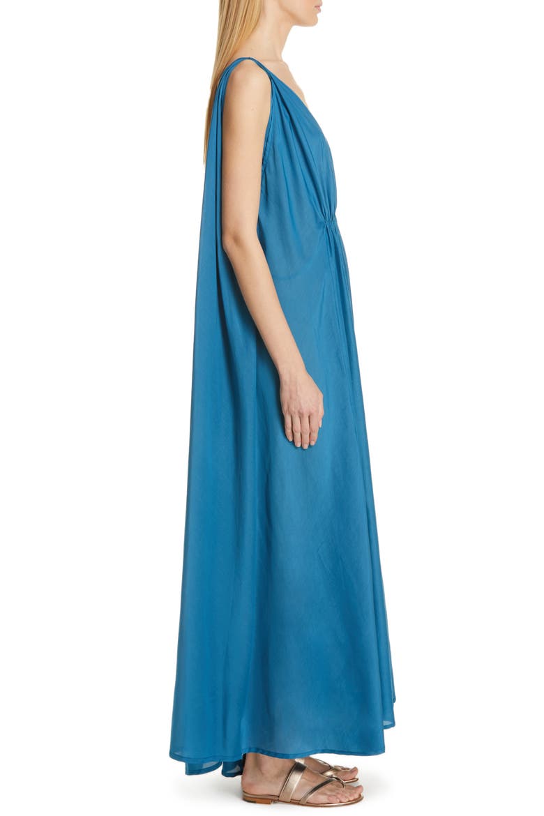 Clemence Cotton & Silk Maxi Dress, Alternate, color, POSEIDON