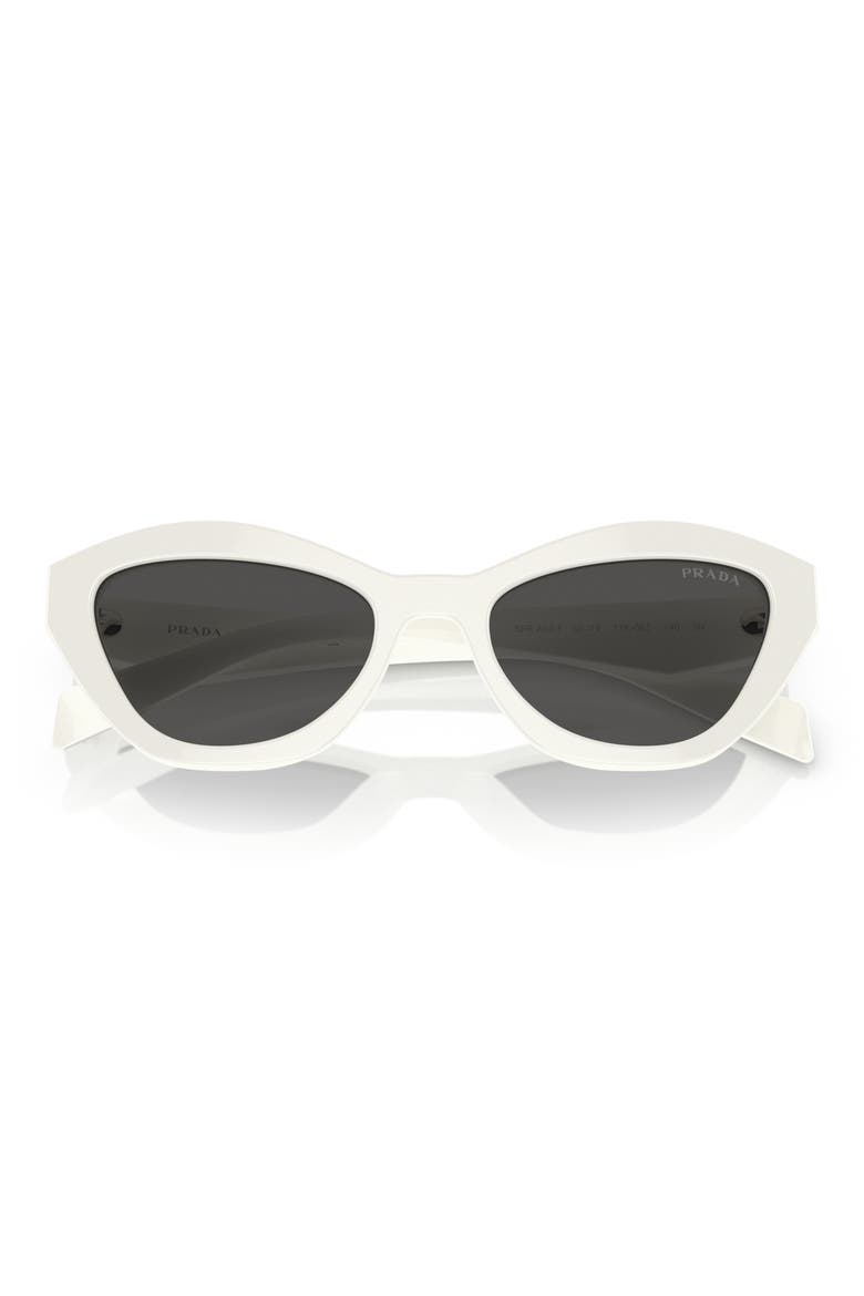 55mm Butterfly Sunglasses, Alternate, color, WHITE