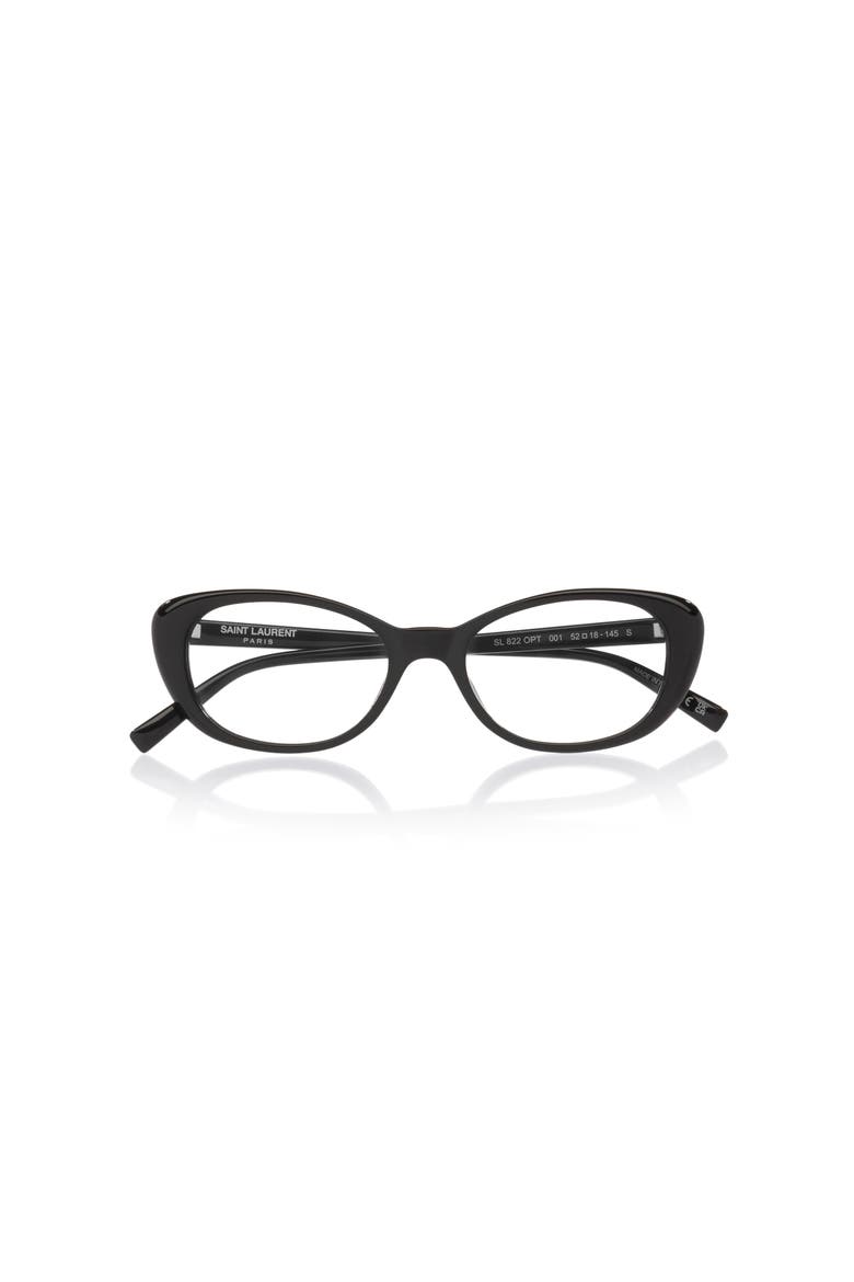 52mm Cat Eye optical glasses, Alternate, color, Black