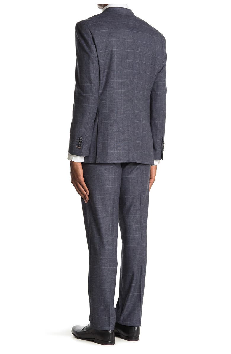 English Laundry Grey Plaid Two Button Notch Lapel Suit, Alternate, color, 