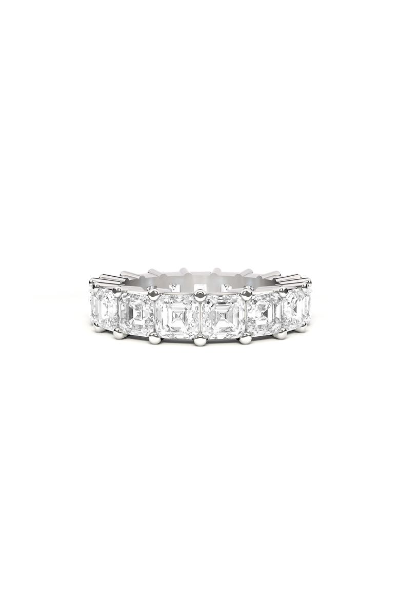 HauteCarat Lab Created Diamond Eternity Ring, Alternate, color, 18K White Gold