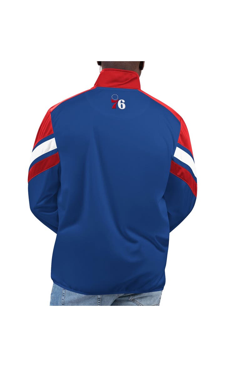 Men's G-III Sports by Carl Banks Royal Philadelphia 76ers Game Ball Full-Zip Track Jacket, Alternate, color, Royal