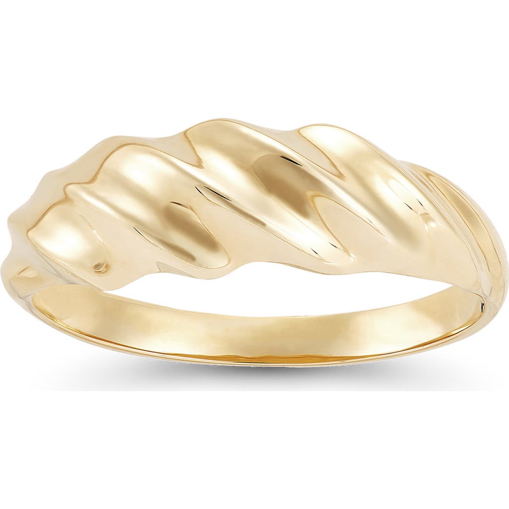 Frankie & Zoe Shrimp Band Ring In Gold